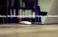Sorry, No Manipulations With Clipboard Allowed